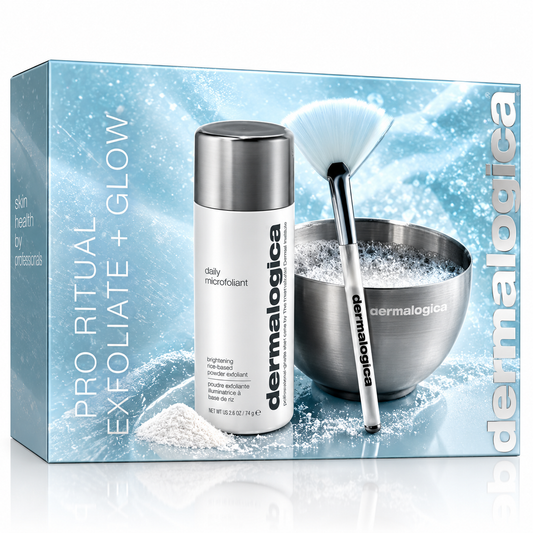 Dermalogica pro ritual: exfoliate + glow set (limited-edition full-size + 2 pro tools) + free gift