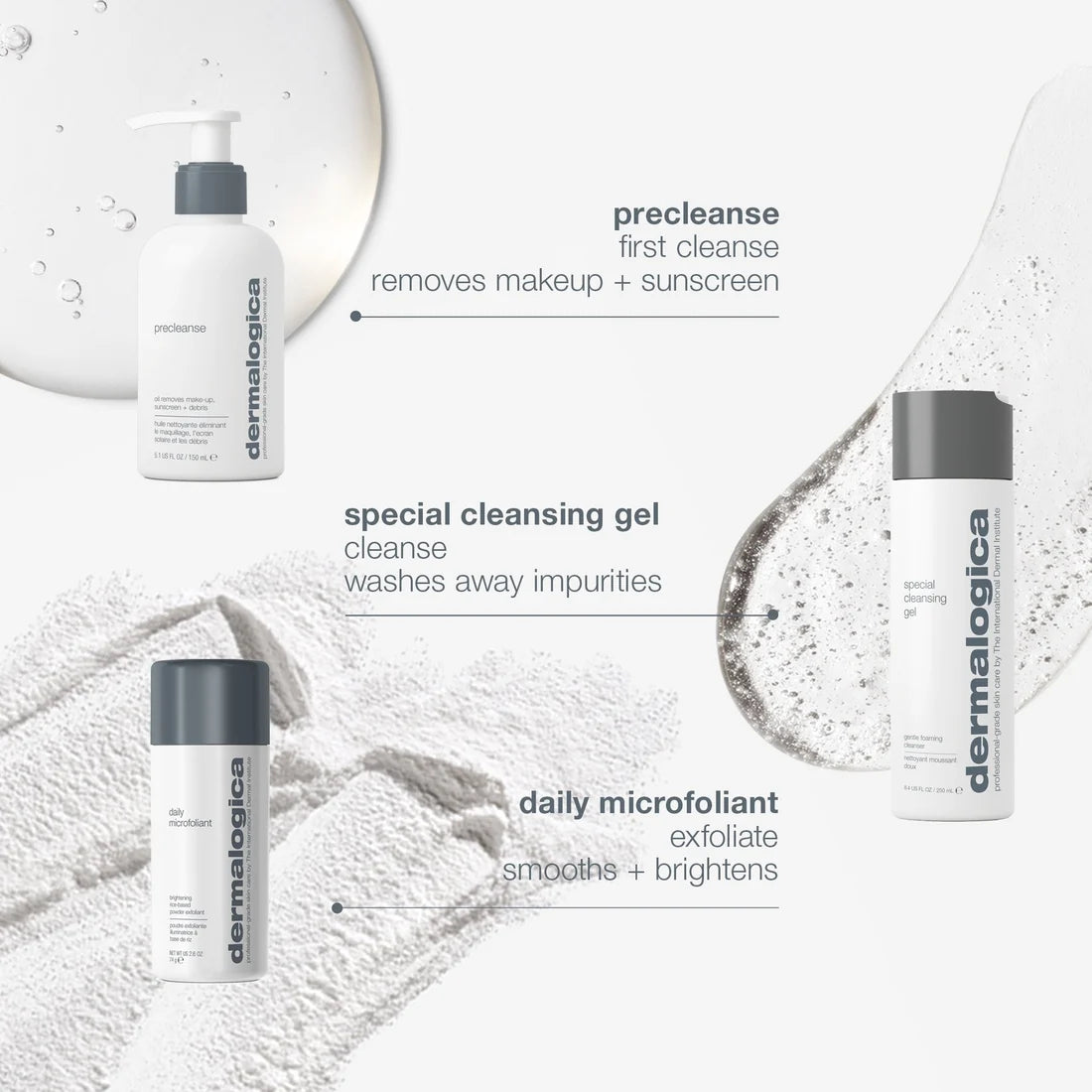 Dermalogica cleanse + glow set + free gift