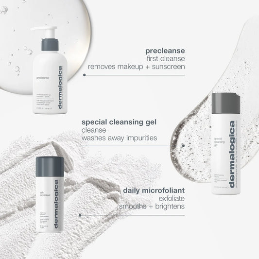 Dermalogica cleanse + glow set + free gift