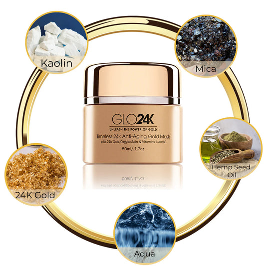 GLO24k Anti-aging gold mask