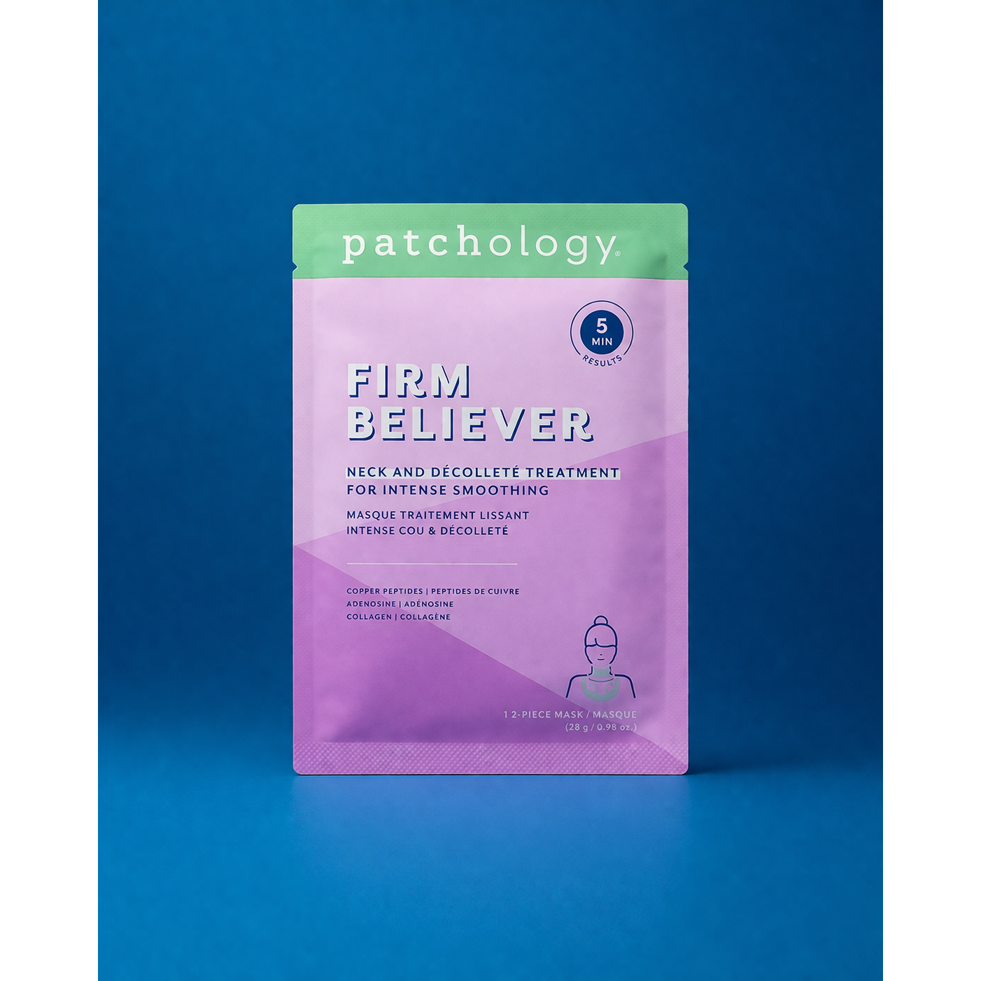 Patchology Firm Believer Neck and Chest Mask Single