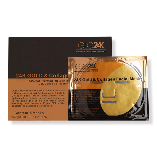 GLO24k 24K Gold & Collagen mask set