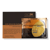 GLO24k 24K Gold & Collagen mask set