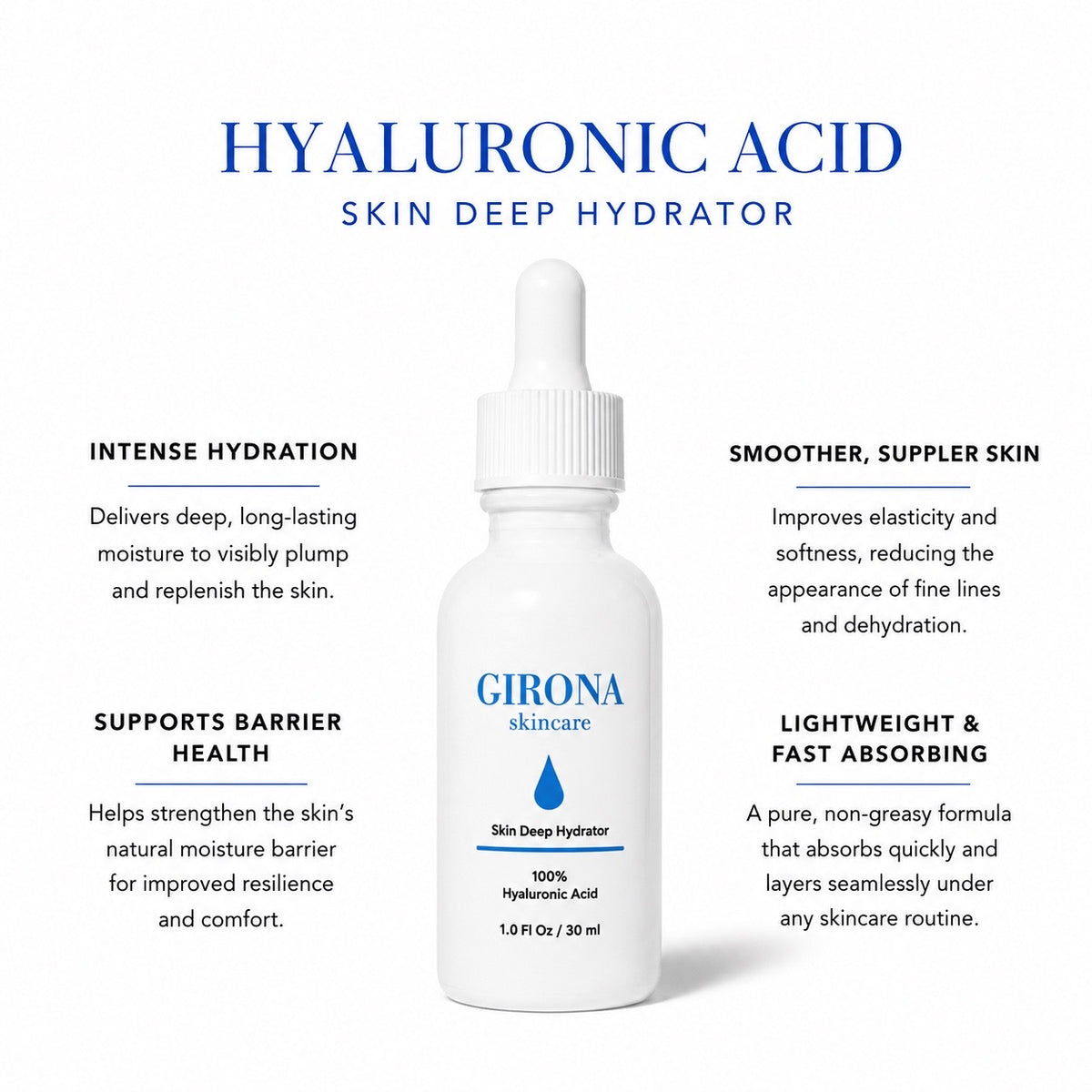 Skin Deep Hydrator 100% Hyaluronic Acid 1 oz