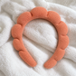 Plush Terry Cloth Spa Orange Headband Single