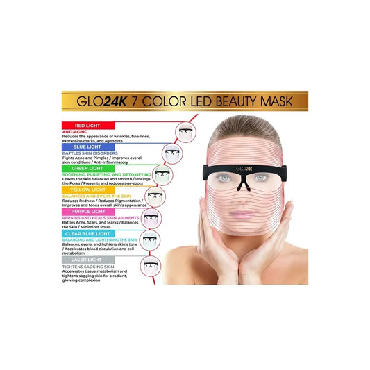 GLO24K 7 Color LED Beauty Mask