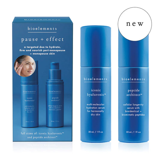 Bioelements Pause + Effect Duo: Iconic Hyaluronic and Peptide Architect